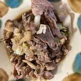 豚肉とキャベツと舞茸の甘炒め